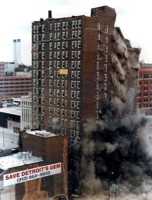 Wolverine Hotel Implosion, Detroit Michihgan