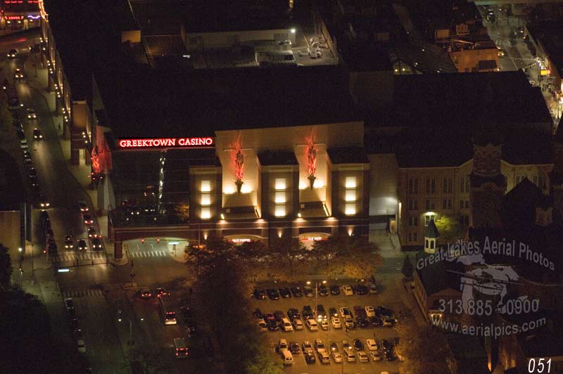 Greektown Casino, Detroit Skyline At Night ©2011  