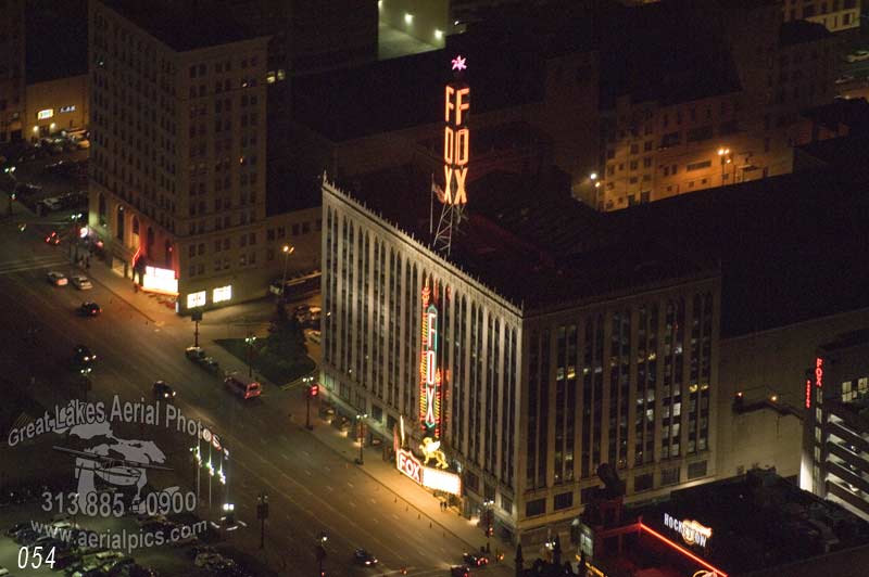Fox Theatre, Detroit Skyline At Night ©2011  