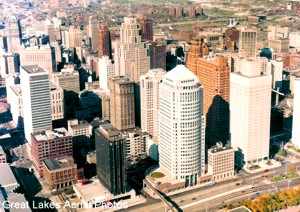 Detroit Skyline Aerial