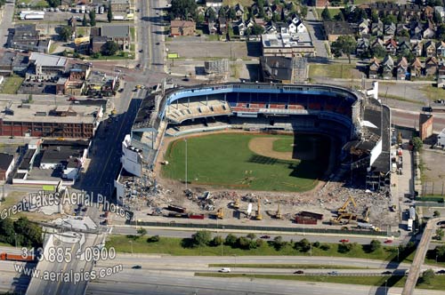 Aerial Photography by Don Coles, Great Lakes Aerial Photos, Tiger Stadium